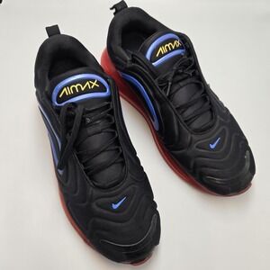 Nike Air Max 720 Shoes Mens 11.5 Black Red Running Trainer Sneakers AO2924-014 *